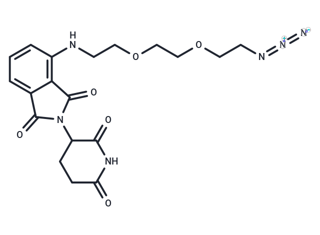 Pomalidomide 4'-PEG2-azide 