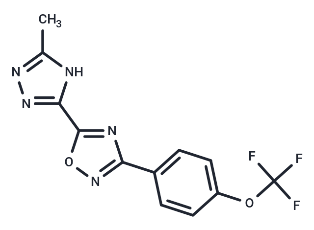 5-(5-methyl-1H-1,2,4-triazol-3-yl)-3-[4-(trifluoromethoxy)phenyl]-1,2,4-oxadiazole