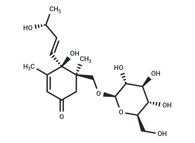 (1R,6R,9R)-6,9,11-Trihydroxy-4,7-megastigmadien-3-one 11-O-glucoside