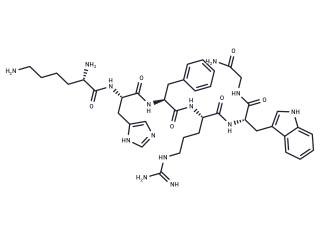 Lysyl-histidyl-phenylalanyl-arginyl-tryptophyl-glycinamide