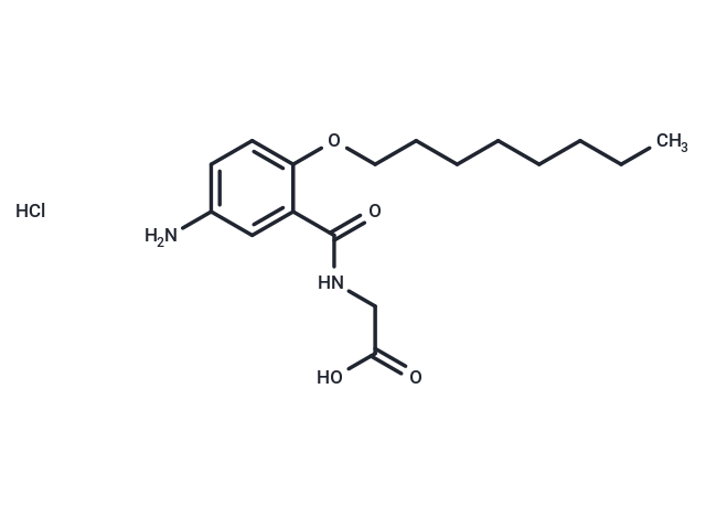 Hippuric acid, 5-amino-2-(octyloxy)-, hydrochloride