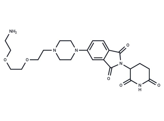 Thalidomide-Piperazine-PEG2-NH2