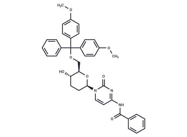 N4-Benzoyl-1-(6-O-DMTr-2,3-dideoxy-beta-D-erythro-hexopyranosyl)cytosine