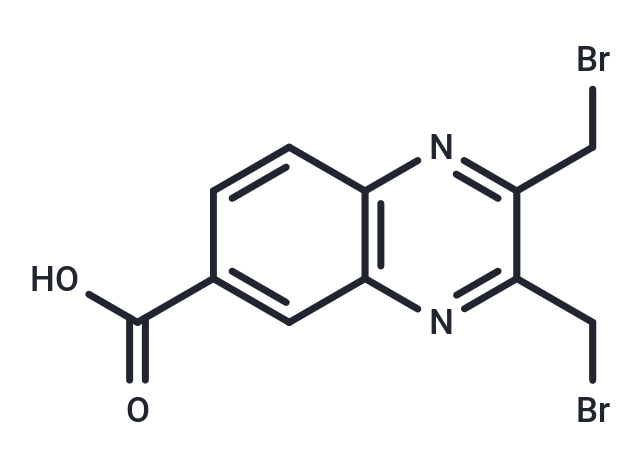 6-Quinoxalinecarboxylic acid, 2,3-bis(bromomethyl)-