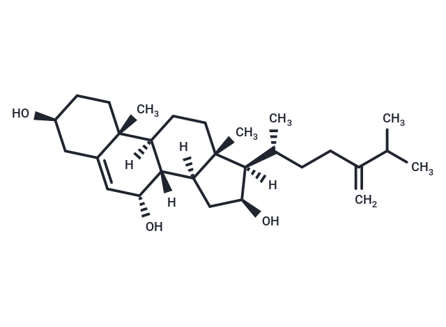 Ergosta-5,24(28)-diene-3,7,16-triol