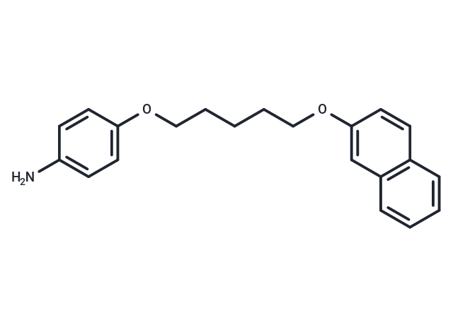 Aniline, p-(5-(2-naphthyloxy)pentyloxy)-