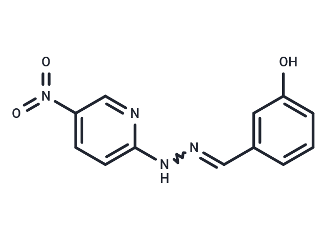 Benzaldehyde, m-hydroxy-, (5-nitro-2-pyridyl)hydrazone
