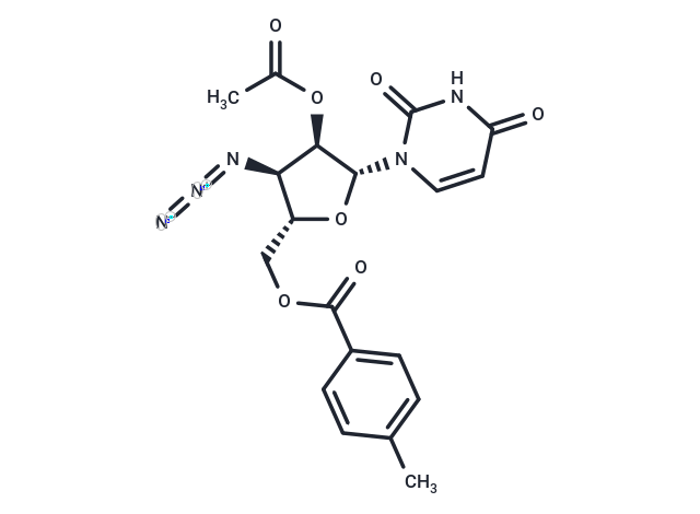 2’-O-Acetyl-3’-azido-5’-O-(p-Toluoyl))-3’-deoxyuridine