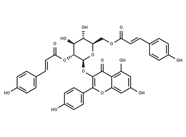 Kaempferol-3-O-[2″,6″-di-O-E-p-coumaroyl]-β-D-glucopyranoside