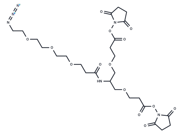 2-(Azido-PEG3-amido)-1,3-bis(NHS ester)