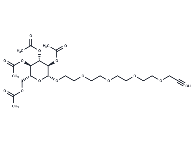 Propargyl-PEG4-tetra-Ac-beta-D-glucose
