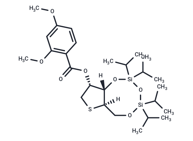 4-Anhydro-2-O-(2,4-dimethoxybenzoyl)-3,5-O-(1,1,3,3-tetraisopropyldisiloxane-1,3-diyl)-4-thio-D-ribitol