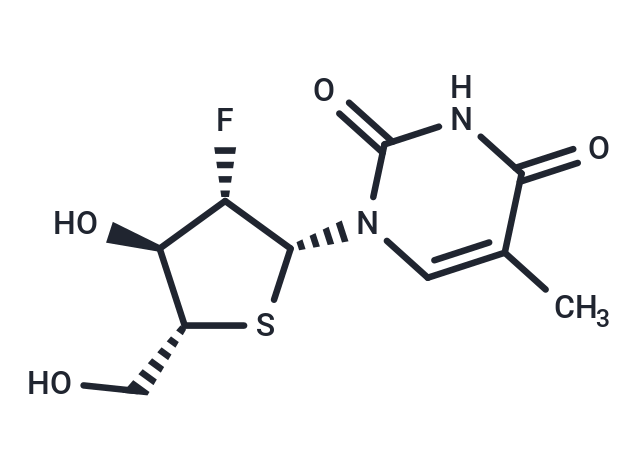 2’-Deoxy-2’-fluoro-5-methyl-4’-thio-beta-D-arabinouridine
