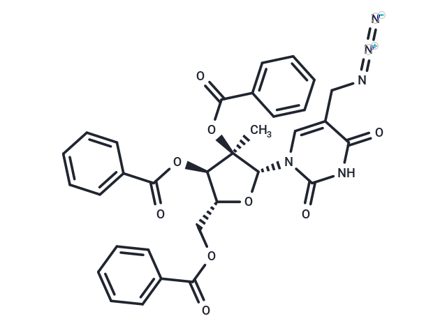 5-Azidomethyl-2’-beta-methyl-2’,3’,5’-tri-O-benzoyluridine