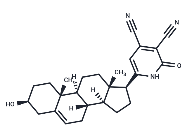 6-[(3S,8S,9S,10R,13S,14S,17S)-3-hydroxy-10,13-dimethyl-2,3,4,7,8,9,11,12,14,15,16,17-dodecahydro-1H-cyclopenta[a]phenanthren-17-yl]-2-oxo-1H-pyridine-3,4-dicarbonitrile