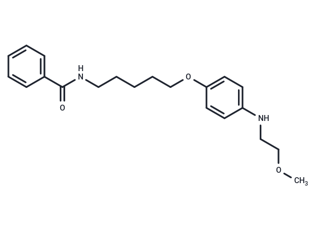 Benzamide, N-(5-(p-((2-methoxyethyl)amino)phenoxy)pentyl)-