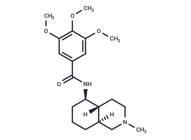 Benzamide, N-(decahydro-2-methyl-5-isoquinolyl)-3,4,5-trimethoxy-, trans-