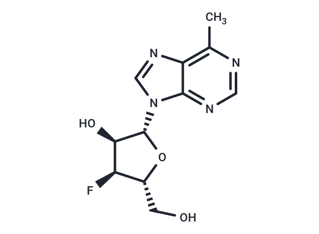 9-(3-Deoxy-3-fluoro-β-D-ribofuranosyl)-6-methyl-9H-purine