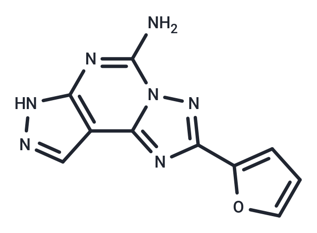 5-Amino-2-(2-furanyl)-7H-pyrazolo[4,3-e][1,2,4]   triazolo[1,5-c] pyrimidine