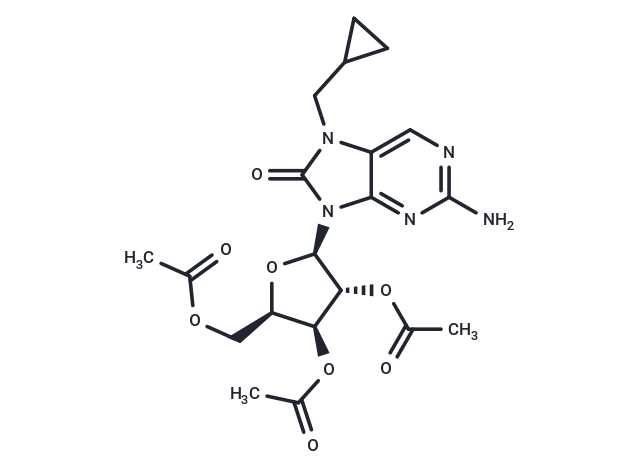 [(2R,3S,4R,5R)-3,4-diacetyloxy-5-[2-amino-7-(cyclopropylmethyl)-8-oxopurin-9-yl]oxolan-2-yl]methyl acetate