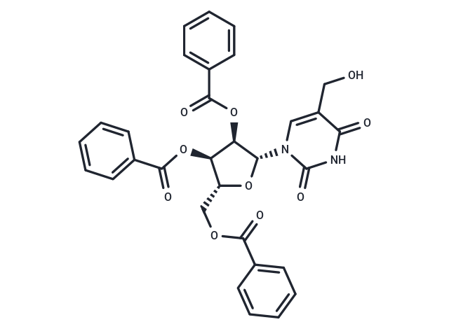 2’,3’,5’-Tri-O-benzoyl-5-hydroxymethyluridine