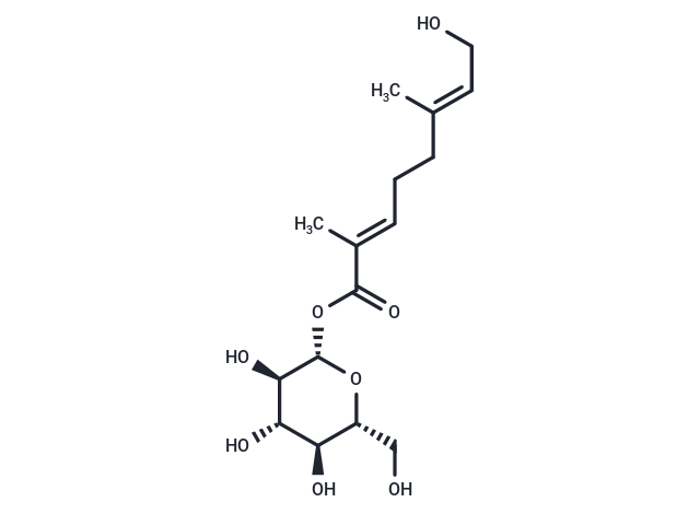 8-Hydroxygeraniol, 1-Carboxylic acid, ?-D-glucopyr