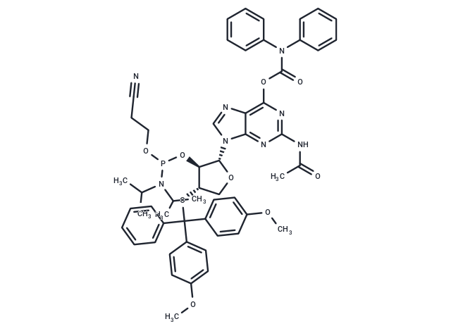 DMTr-TNA-G(O6-CONPh2)(N2Ac)-amidite