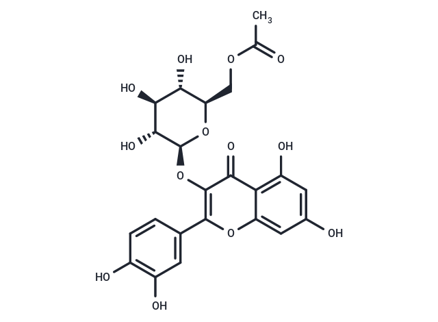 Quercetin-3-O-glucose-6''-acetate