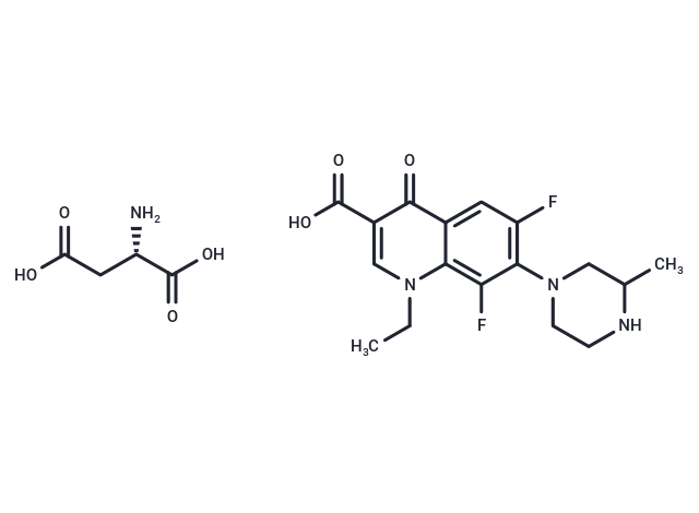 Lomefloxacin (aspartate)