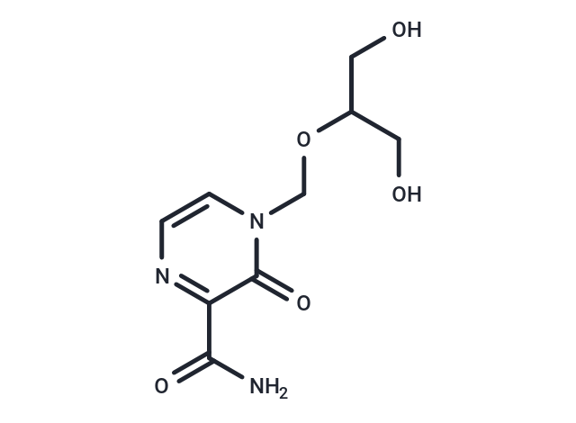 3,4-Dihydro-4-[[2-hydroxy-1-(hydroxymethyl)ethoxy]   methyl]-3-oxo-2-pyrazinecarboxamide