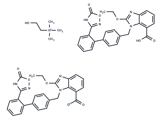 Azilsartan trimethylethanolamine