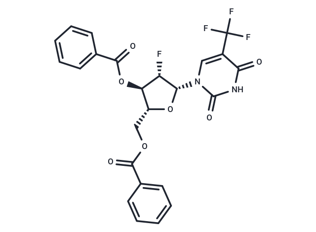 3’,5’-Di-O-benzoyl-2’-deoxy-2’-fluoro-5-trifluoromethyl-arabinouridine