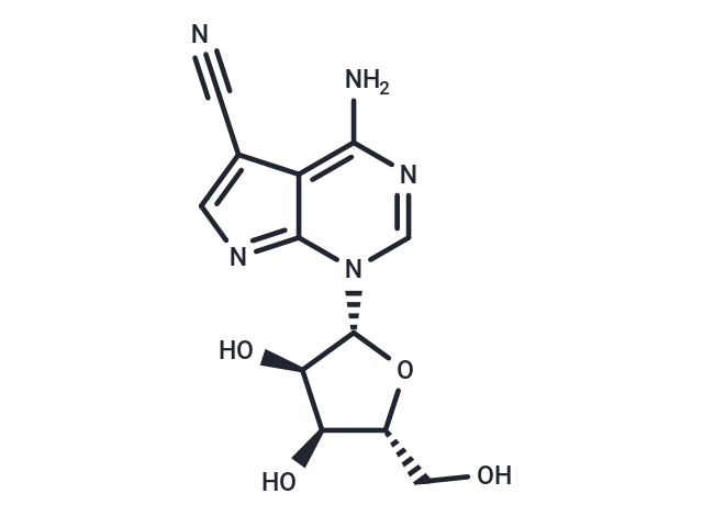 4-Amino-5-cyano-1-(β-D-ribofuranosyl)-7H-pyrrolo[2,3-d]   pyrimidine