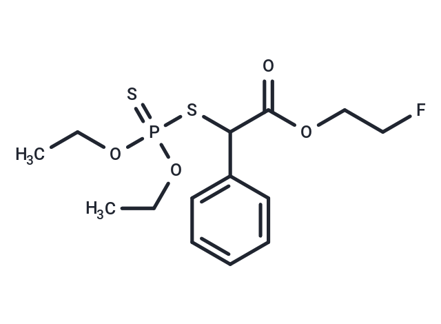 Acetic acid, mercaptophenyl-, 2-fluoroethyl ester, S-ester with O,O-diethyl phosphorodithioate