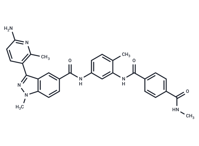 N-[5-[[[3-(6-Amino-2-methylpyridin-3-yl)-1-methyl-1H-indazol-5-yl]carbonyl]amino]-2-methylphenyl]-N′-methylterephthalamide