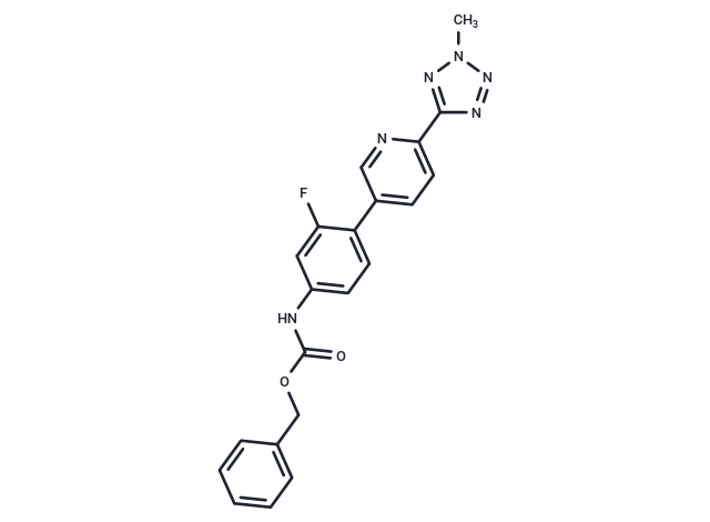 Benzyl (3-fluoro-4-(6-(2-methyl-2H-tetrazol-5-yl)pyridin-3-yl)phenyl)carbamate