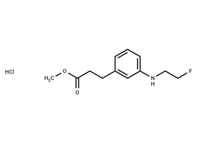 Hydrocinnamic acid, 3-(2-fluoroethylamino)-, methyl ester, hydrochloride