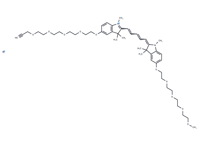 N-methyl-N'-methyl-O-(m-PEG4)-O'-(propargyl-PEG4)-Cy5