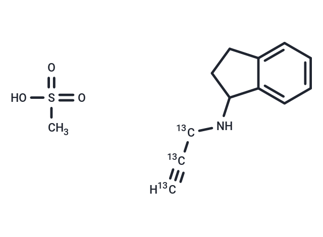 Rasagiline 13C3 mesylate racemic