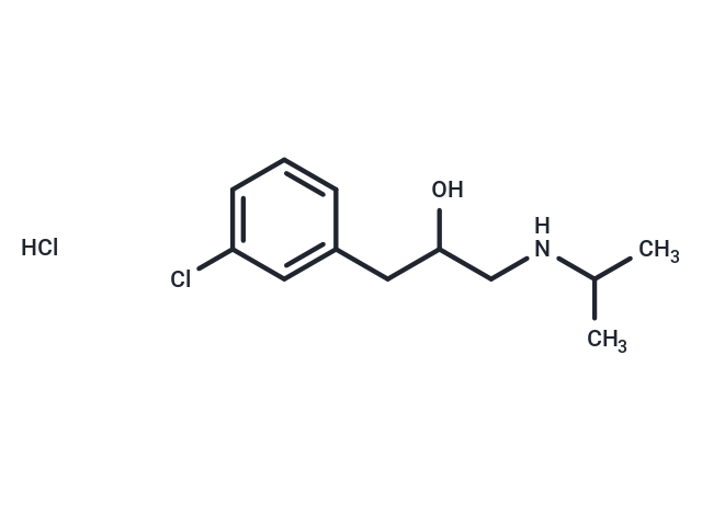 Phenethyl alcohol, m-chloro-alpha-((isopropylamino)methyl)-, hydrochloride