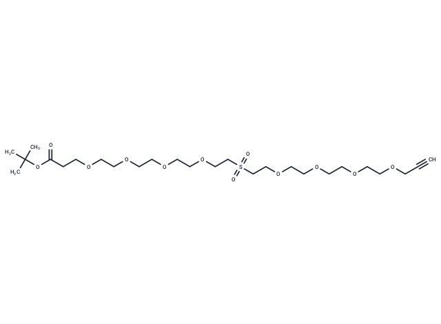 Propargyl-PEG4-Sulfone-PEG4-Boc