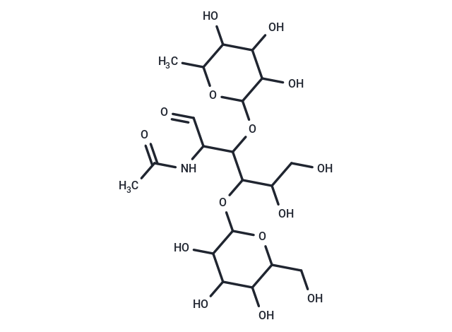 N-((2R,3R,4R,5R)-5,6-Dihydroxy-1-oxo-4-(((2S,3R,4S,5R,6R)-3,4,5-trihydroxy-6-(hydroxymethyl)tetrahydro-2H-pyran-2-yl)oxy)-3-(((2S,3S,4R,5S,6S)-3,4,5-trihydroxy-6-methyltetrahydro-2H-pyran-2-yl)oxy)hexan-2-yl)acetamide