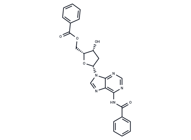 9-(5'-O-Benzoyl-N4-benzoyl-2-deoxy-beta-D-threo-pentofuranosyl)adenine