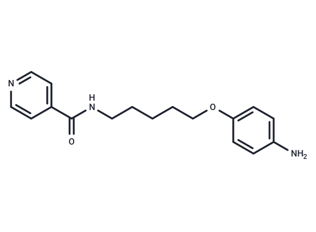 Isonicotinamide, N-(5-(p-aminophenoxy)pentyl)-
