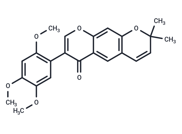 2',4',5'-Trimethoxy-2'',2''-dimethylpyrano[5'',6'':6,7]isoflavone