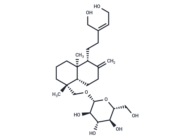 ent-Labda-8(17),13Z-diene-15,16,19-triol 19-O-glucoside