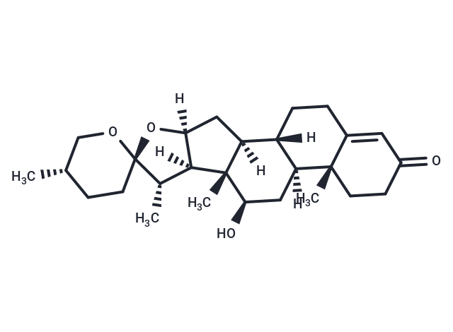 (25S)-12β-Hydroxyspirost-4-en-3-one