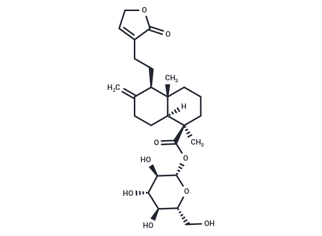 19-[(beta-D-glucopyranosyl)oxy]-19-oxo-ent-labda-8(17),13-dien-16,15-olide