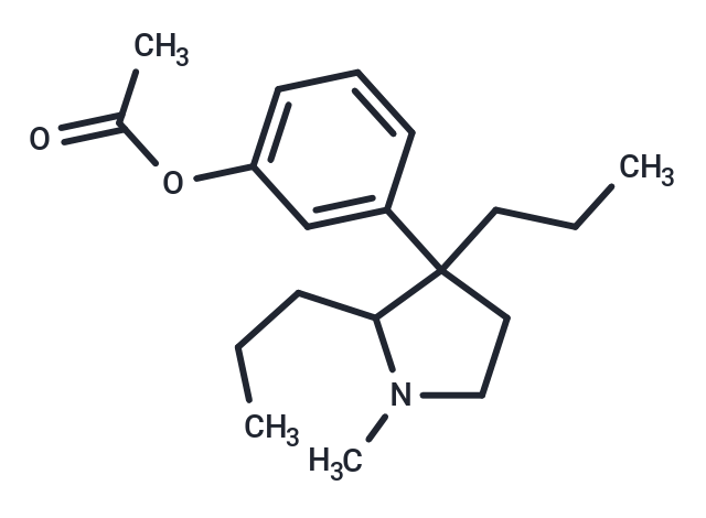 Phenol, m-(2,3-dipropyl-1-methyl-3-pyrrolidinyl)-, acetate