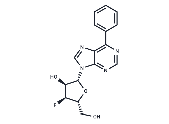 9-(3-Deoxy-3-fluoro-β-D-ribofuranosyl)-6-phenylpurine